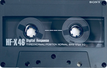 Compact Cassette Sony HF-X 46 Type I Normal 1989 Japan