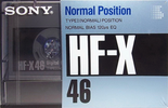 Compact Cassette Sony HF-X 46 Type I Normal 1989 Japan