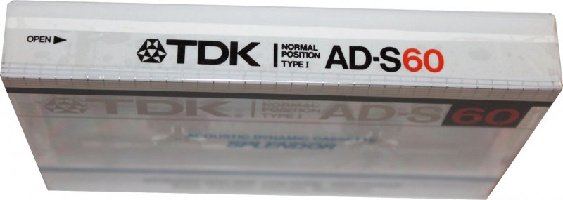 Compact Cassette TDK AD-S 60 Type I Normal 1982 Japan