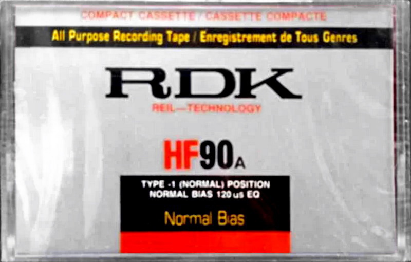 Compact Cassette RDK 90 Type I Normal 1984 Hong Kong