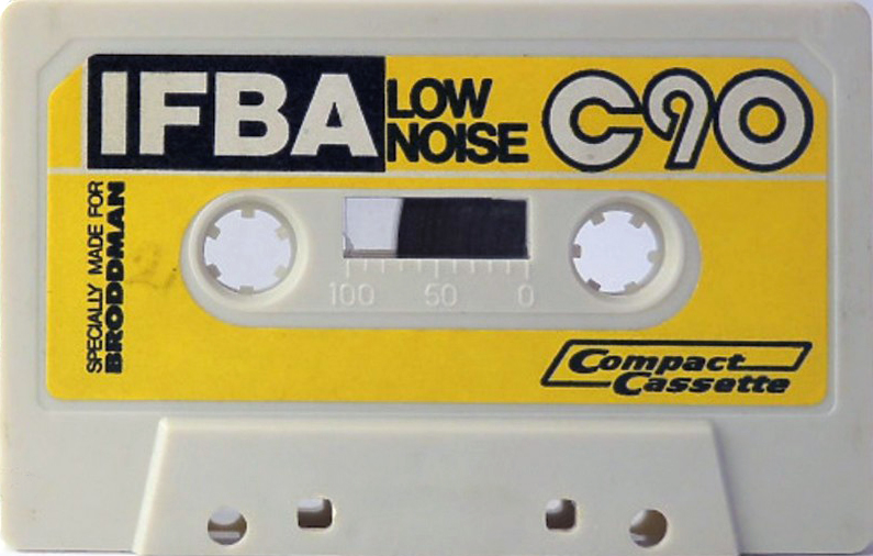 Compact Cassette IFBA 90 "for Broddman" Type I Normal Sweden