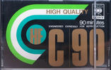 Compact Cassette CBS / Sony HF 90 Type I Normal 1973 Japan