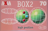 Compact Cassette AXIA Box 2 70 "BOX2C 70" Type II Chrome 1997 Japan