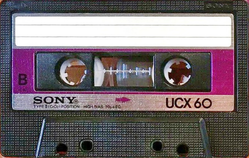 Compact Cassette Sony UCX 60 Type II Chrome 1983 USA