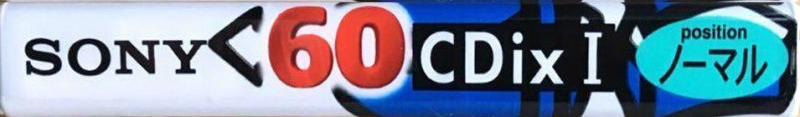 Compact Cassette Sony CDix I 60 "C-60CDX1C" Type I Normal 1995 Japan