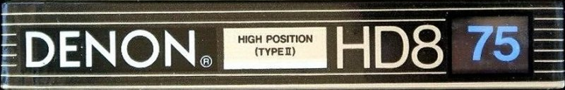 Compact Cassette Denon HD8 75 Type II Chrome 1988 Europe
