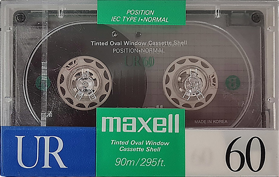 Compact Cassette Maxell UR 60 Type I Normal 1988 Europe