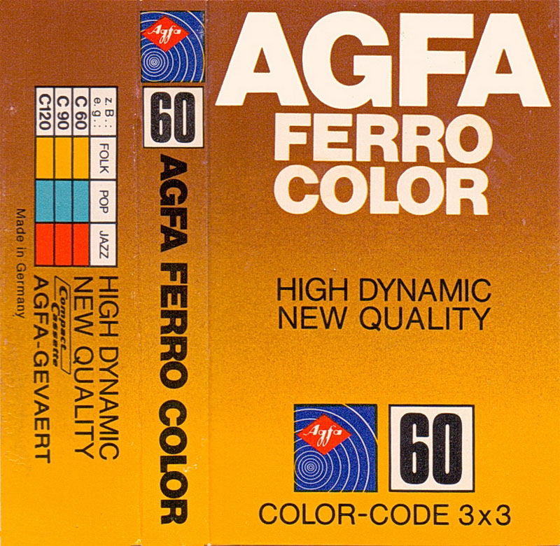 Compact Cassette AGFA Ferrocolor 60 Type I Normal 1978 Europe