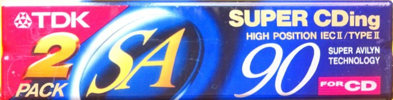 2 pack TDK Super CDing 90 Type II Chrome 1994 Japan
