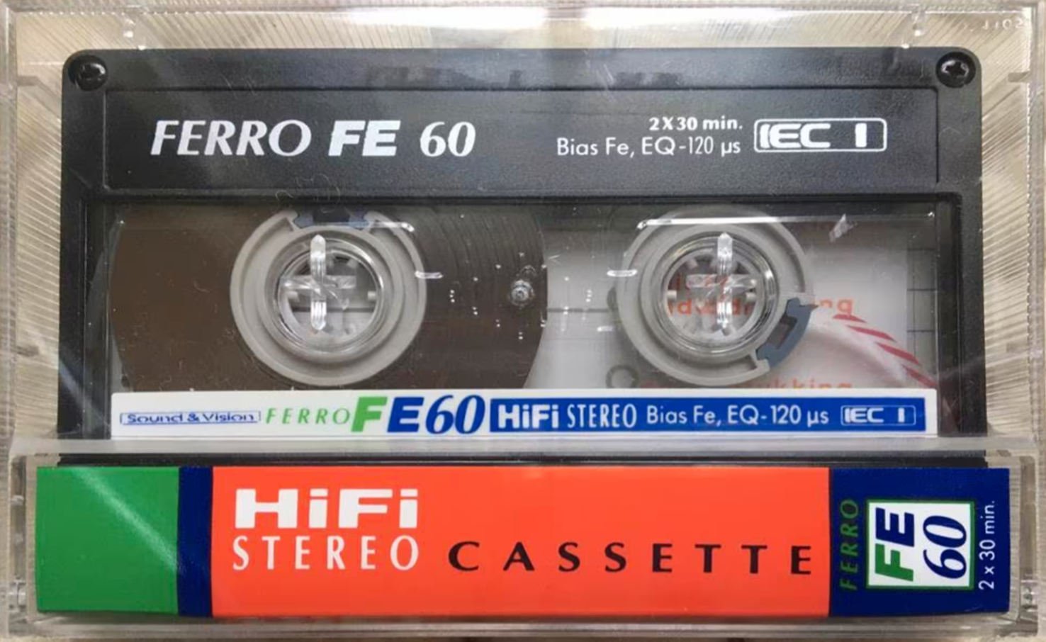 Compact Cassette Sound and Vision FE 60 Type I Normal 1988 Netherlands