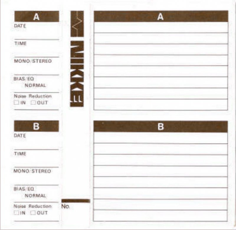 Compact Cassette Nikkei 60 Type I Normal 1975 South Korea