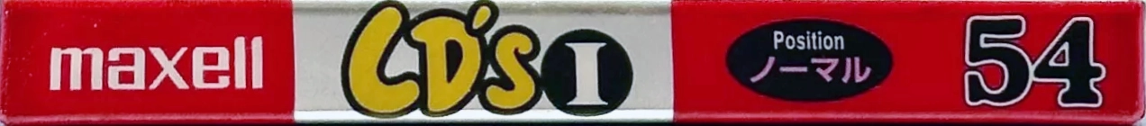 Compact Cassette Maxell CD`s I / CD`s 1 54 "CDS1-54J" Type I Normal 1995 Japan