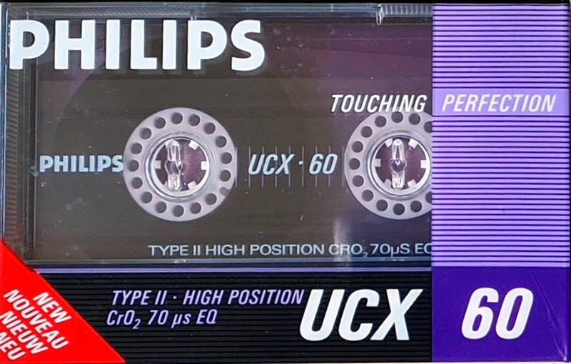 Compact Cassette Philips UCX 60 Type II Chrome 1987 Europe
