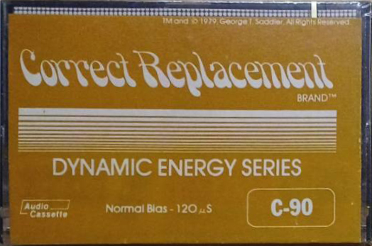 Compact Cassette Correct Replacement 90 Type I Normal 1979 North America