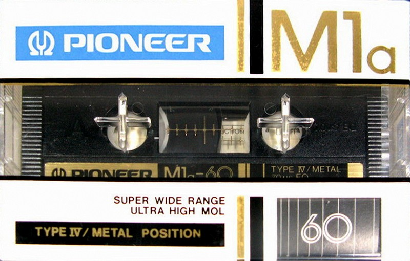 Compact Cassette Pioneer M1a 60 Type IV Metal 1982 Japan