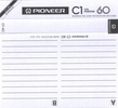 Compact Cassette Pioneer C1 60 Type II Chrome 1981 Japan