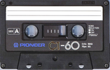 Compact Cassette Pioneer C1 60 Type II Chrome 1981 Japan