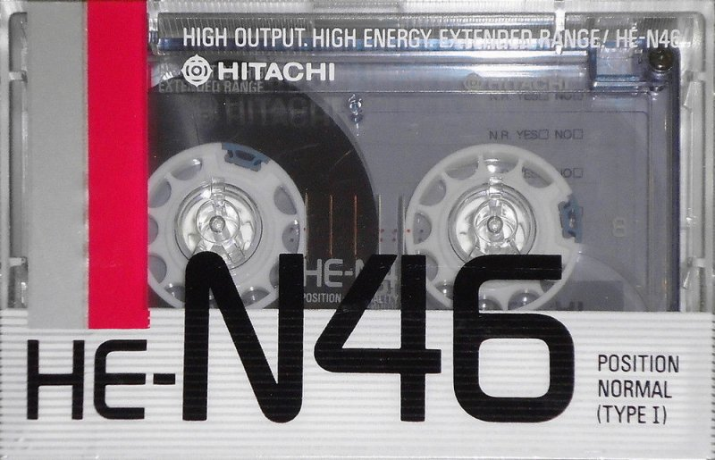 Compact Cassette Hitachi HE-N 46 Type I Normal 1987 Japan