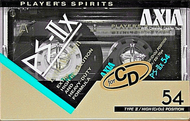 Compact Cassette AXIA PS-IIx 54 Type II Chrome 1987 Japan