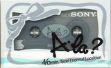 Compact Cassette Sony A-la? 46 "A-La46Na" Type I Normal 1985 Japan