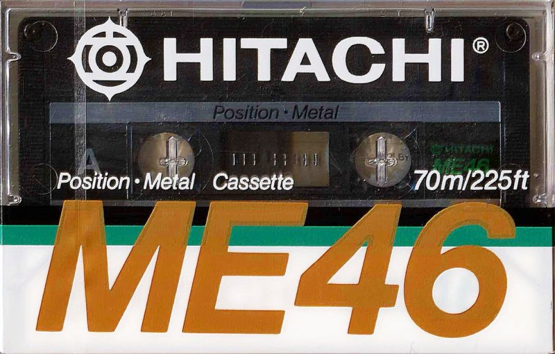 Compact Cassette Hitachi ME 46 Type IV Metal 1988 Europe