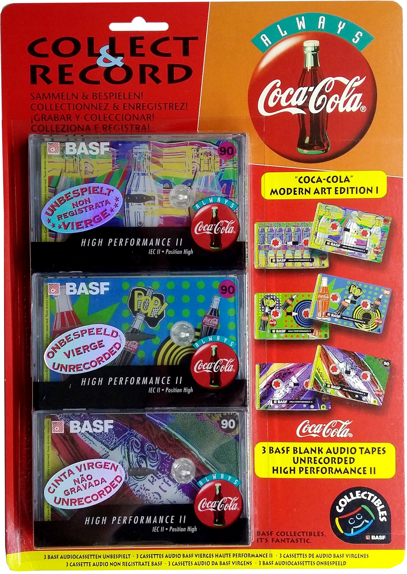 Blister BASF High Performance II 90 "Modern Art Edition I" Type II Chrome 1996 Europe