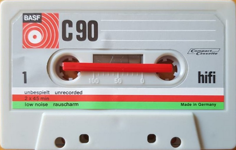 Compact Cassette BASF 90 "Plastic case" Type I Normal 1969 Europe