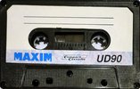 Compact Cassette Maxim UD 90 Type I Normal 1983 Hong Kong