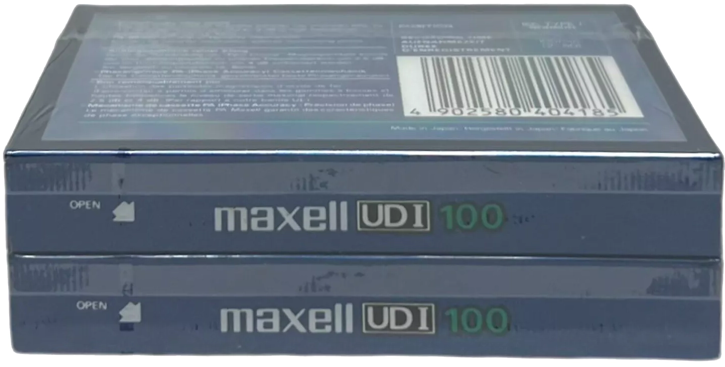 2 pack Maxell UDI / UD1 100 "Bicentennial pack 200" Type I Normal 1985 Europe
