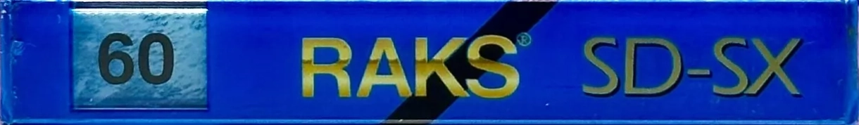 Compact Cassette RAKS SD-SX 60 Type II Chrome 1993 Europe