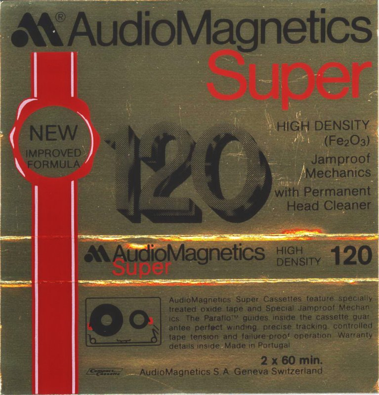 Compact Cassette Audio Magnetics Super 120 Type I Normal 1977 Europe