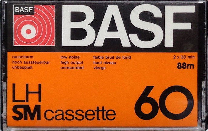 Compact Cassette BASF LH 60 Type I Normal 1976 Europe