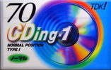 Compact Cassette TDK CDing 1 70 "CD1-70G" Type I Normal 1996 Japan