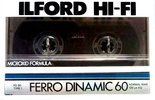 Compact Cassette Ilford FD 60 "Ferro Dinamic" Type I Normal 1984 Europe