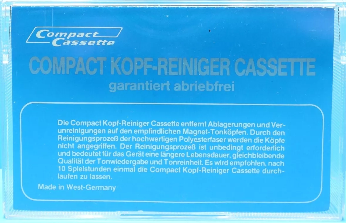 Compact Cassette KSI "Aus Dem Hause Knopex" Cleaning Cassette Germany