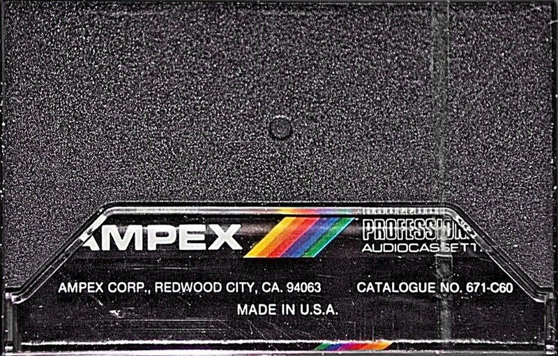 Compact Cassette Ampex Professional 60 "671-C60" Type I Normal 1980 USA