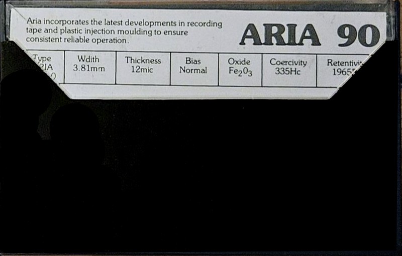 Compact Cassette Aria 90 "UDXR 1" Type I Normal 1979 Unknown Country