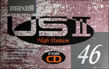 Compact Cassette Maxell US 46 "USII 46" Type II Chrome 1991 Japan