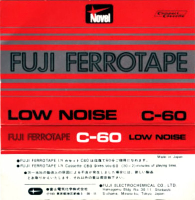 Compact Cassette Novel Ferrotape 60 Type I Normal 1978 Japan