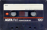 Compact Cassette AGFA Ferrocolor HD 120 "Fe I" Type I Normal 1982 Europe