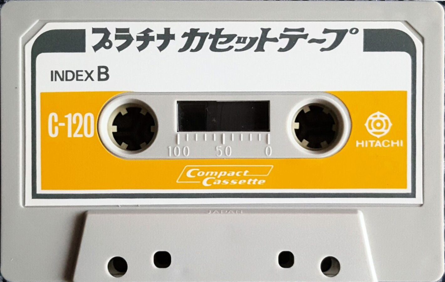 Compact Cassette Hitachi Platinum 120 Type I Normal Japan