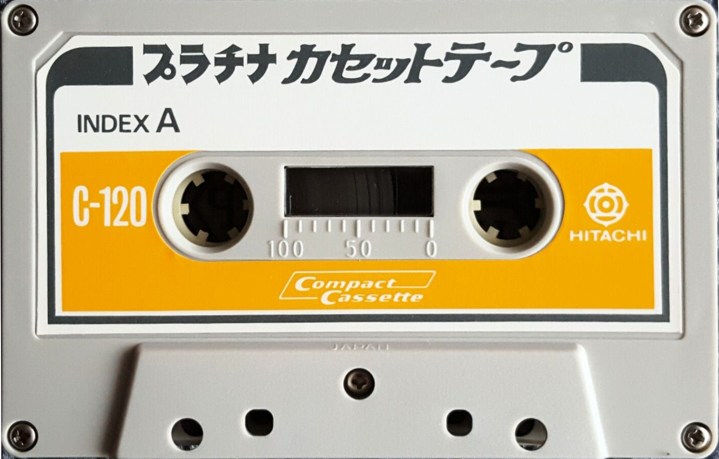 Compact Cassette Hitachi Platinum 120 Type I Normal Japan