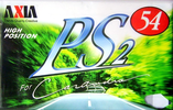 Compact Cassette AXIA PS-II / PS-2 50 "PS2K 50" Type II Chrome 1998 Japan