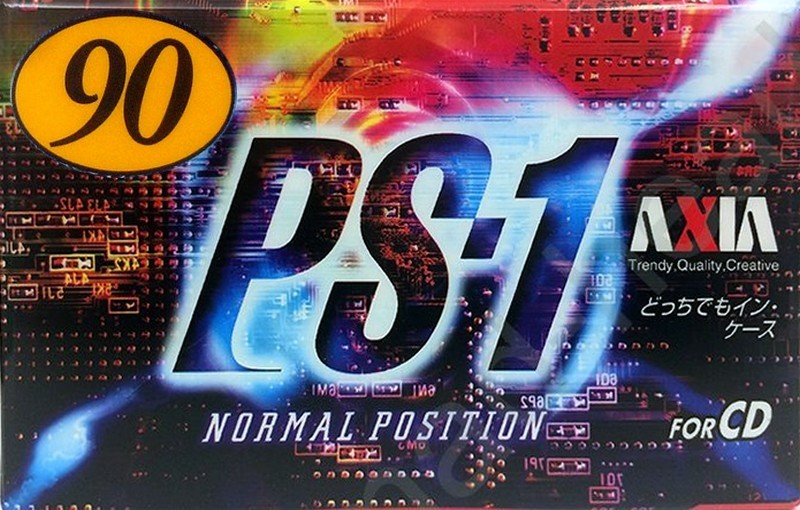 Compact Cassette AXIA PS-I / PS-1 90 "PS1J 90" Type I Normal 1997 Japan