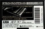 Compact Cassette AXIA AU-I 90 Type I Normal 1991 Japan