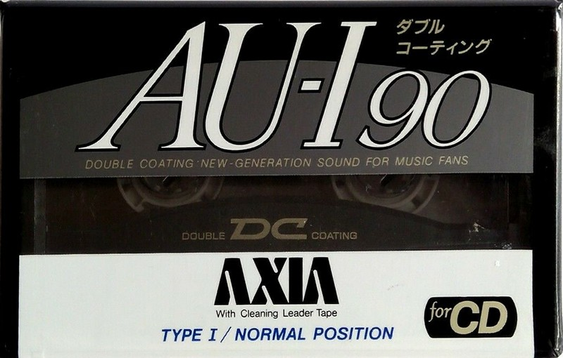 Compact Cassette AXIA AU-I 90 Type I Normal 1991 Japan