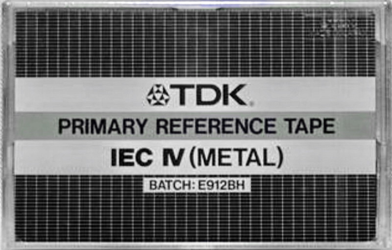 Compact Cassette TDK "Primary Reference Tape E912BH" Type IV Metal Japan