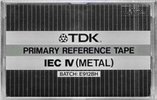 Compact Cassette TDK "Primary Reference Tape E912BH" Type IV Metal Japan