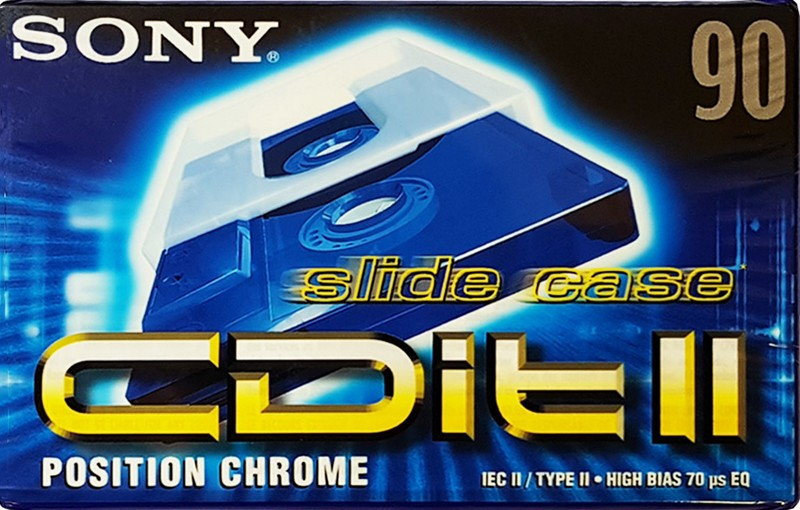 Compact Cassette Sony CDit II 90 Type II Chrome 1998 North America