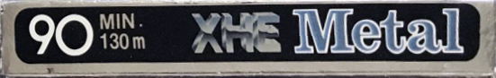 Compact Cassette Audio Magnetics XHE Metal 90 Type IV Metal 1979 Canada